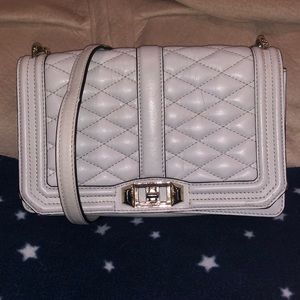 Rebecca Minkoff Love Crossbody white handbag purse